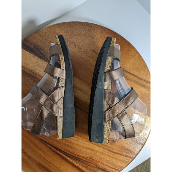 Naot Kayla 38 womens sandals US size 7 / 7.5 copper leather brown footbed - Picture 7 of 10